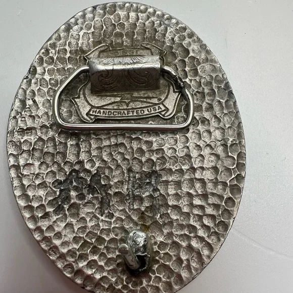 Vintage SSI Eagles Feather Belt Buckle Gold Plated And Silver Plated Detailed - Picture 4 of 7